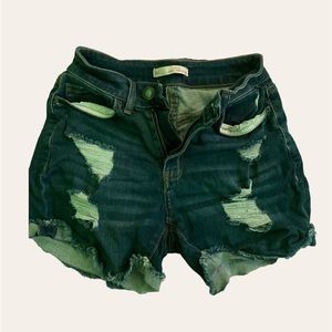 sO curvy High rise midi shorts